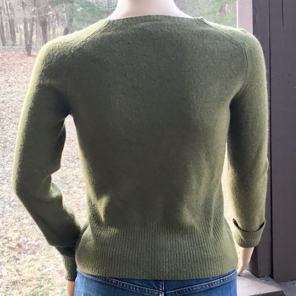 ▪️LOFT▪️Moss Green Wool & Cashmere Sweater - Picture 2 of 7
